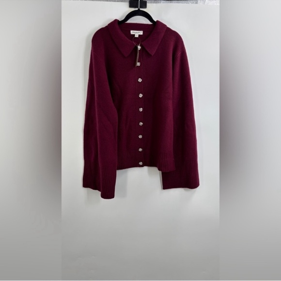 J.Crew Milano-stitch cinched-waist cardigan with embellished buttons - Picture 3 of 6